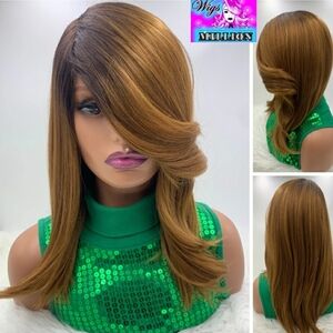 Jelly" Heat Resistant Synthetic Quick Weave Wig, full cap Glueless wig Hair loss
